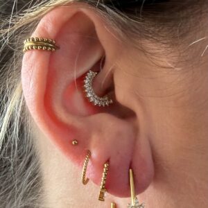Boucles d'oreilles étoile strass