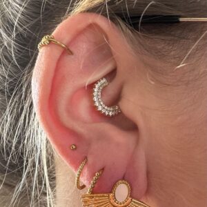 Boucles d'oreilles soleil doré