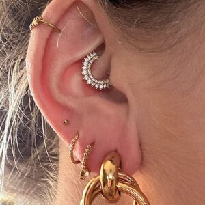 Boucles d'oreilles Anneaux Entremélés