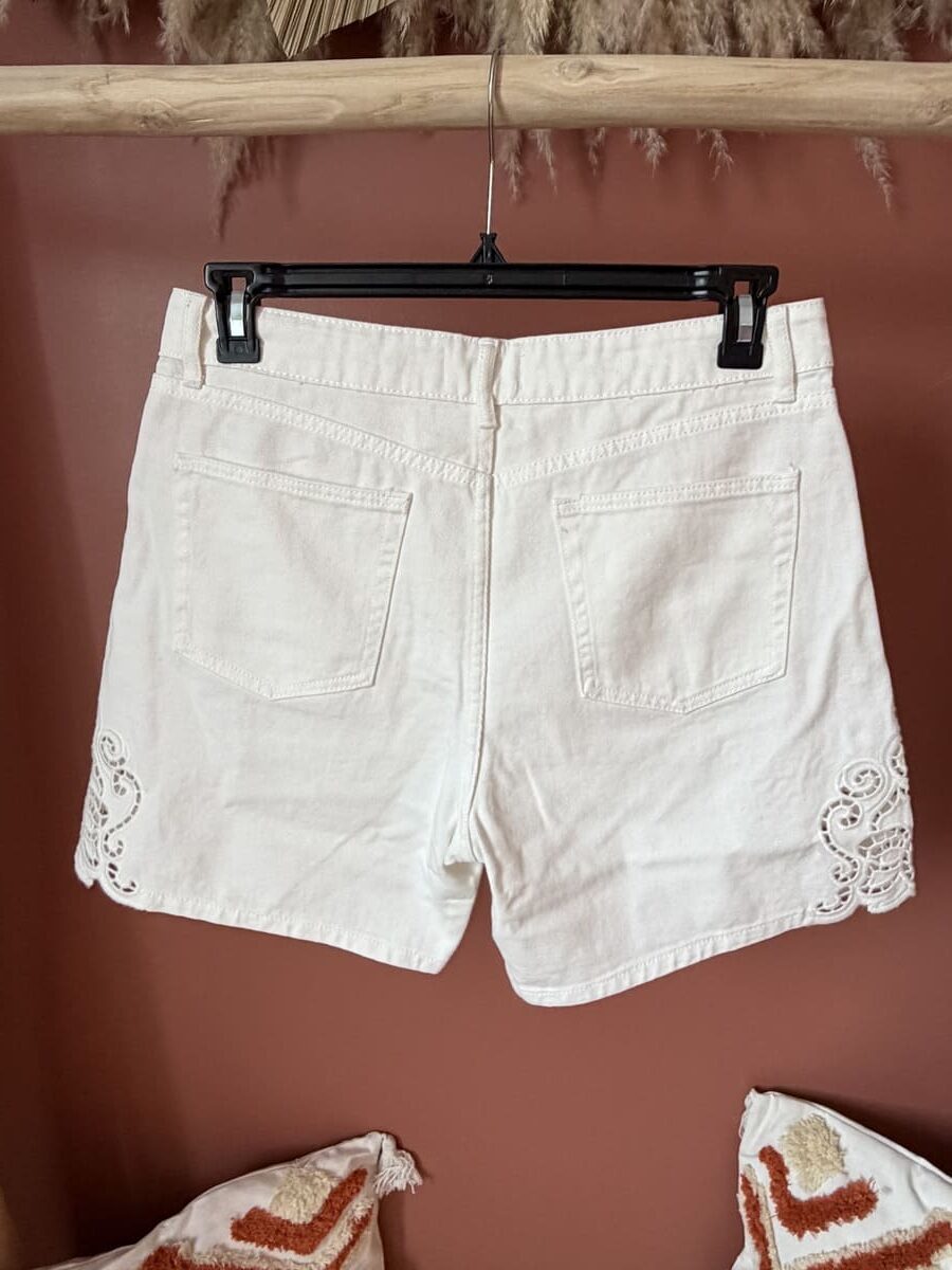 Short blanc broderie anglaise femme – Le Dress BY L.A